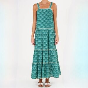 M.A.B.E Nala Print Maxi Dress Size Small